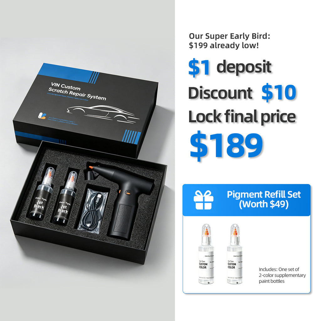 BSTY P8018 Cordless Automotive Paint Spray Gun & OEM Color Matching Kit — $1 Kickstarter Reservation